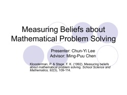 20090502_李俊儀_Measuring beliefs about math