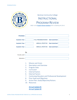 Instructional PR Template - Barstow Community College