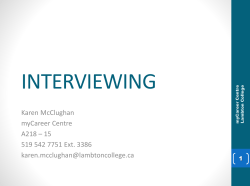 BEHAVIORIAL BASED INTERVIEWING