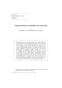 Enhancing Public Accountability in the Netherlands