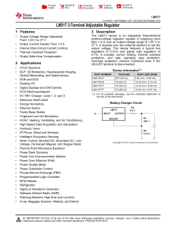 LM317 3-Terminal Adjustable Regulator (Rev. X)