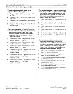 Directions: Answer the following question(s). Continue: Turn to the