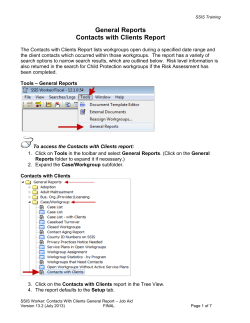 Contacts with Clients