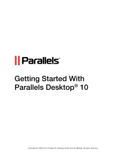 Getting Started With Parallels Desktop&reg; 10