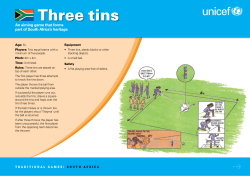 Three tins - Recall Games
