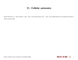 11. Cellular automata - Acclab h55.it.helsinki.fi