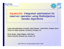 Integrated optimisation for reservoir operation using Multiobjective