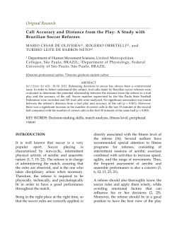 Call Accuracy and Distance from the Play: A Study with Brazilian