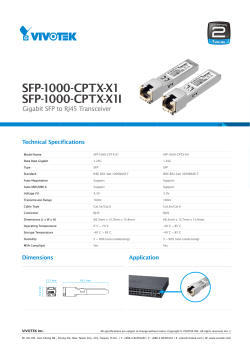 SFP-1000-CPTX-X1 SFP-1000-CPTX-X1I