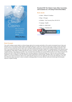 PdF The Climate Casino: Risk, Uncertainty