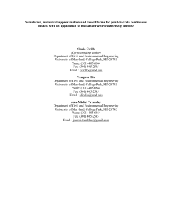 Simulation, numerical approximation and closed forms for joint