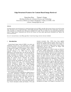 Edge/Structural Features for Content Based Image