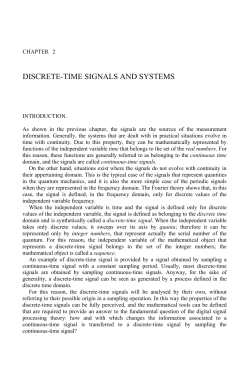 discrete-time signals and systems