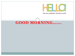 definition and scope of pedodontics. clinical difference