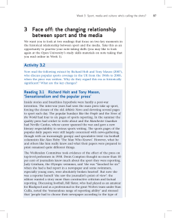 Sensationalism and the popular press