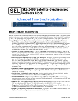 SEL-2488 Satellite-Synchronized Network Clock