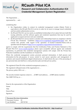 DCA RCauth Pilot ICA CP/CPS