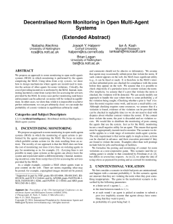 Decentralised Norm Monitoring in Open Multi