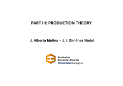PART III: PRODUCTION THEORY