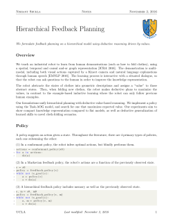 Hierarchical Feedback Planning