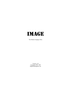 The Diskette Imaging Utility Version 1.30 Copyright 1998, 1999
