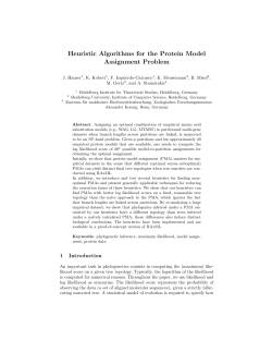 Heuristic Algorithms for the Protein Model Assignment Problem
