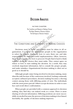 Decision AnAlysis - Kepner