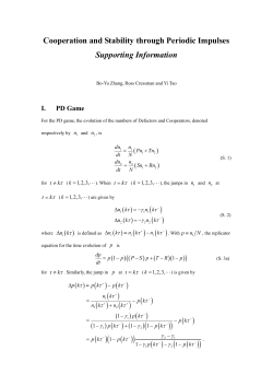 Cooperation and Stability through Periodic Impulses