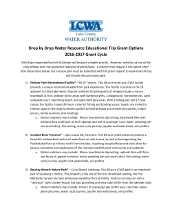 Drop by Drop Water Resource Educational Trip Grant Options