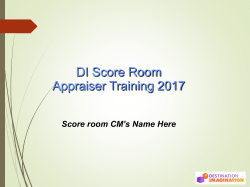 Running* a DI Score Room - Destination Imagination Scoring