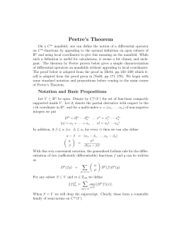Peetre`s Theorem