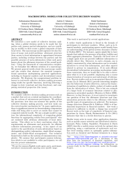 Macroscopes: models for collective decision making