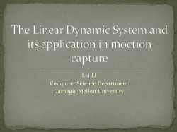 The Linear Dynamic System and its application in moction capture