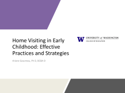 title of presentation - Infant and Early Childhood Conference