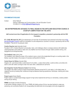 six entrepreneurs advance to final round in the arts and education