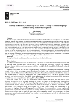 Library and school partnership on the move