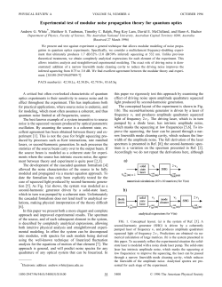 Experimental test of modular noise propagation theory