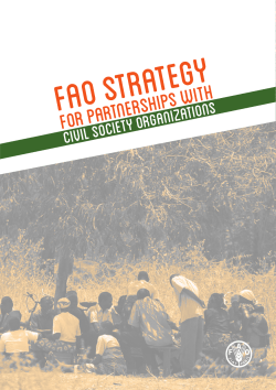 FAO Strategy for Partnerships with Civil Society Organizations