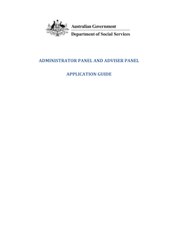 administrator panel and adviser panel application guide