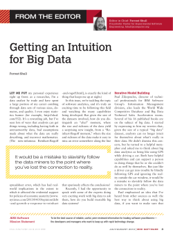 Getting an Intuition for Big Data