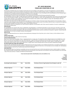 Season Pass Liability Release