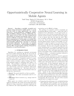 Opportunistically Cooperative Neural Learning in Mobile Agents