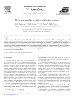 Modern approaches to marine antifouling coatings