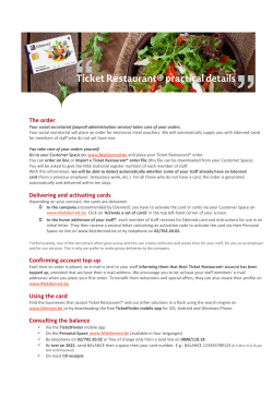 The order Delivering and activating cards Confirming