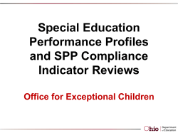 SPP Compliance Indicator Review