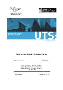 Heterogeneous Beliefs and the Cross Section of Asset Returns