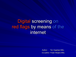 Digital screening on red flags by means of the internet - Fysio