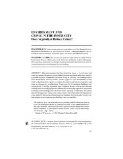Environment and Crime in the Inner City