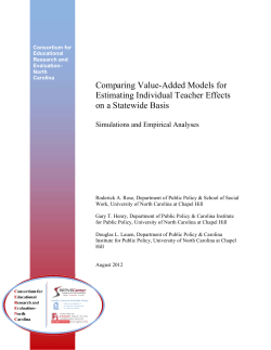 Comparing Value-Added Models for Estimating Individual Teacher