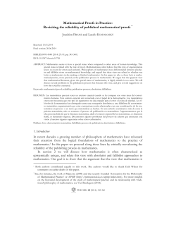 Mathematical Proofs in Practice: Revisiting the reliability of